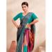 Picture of Comely Crepe & Silk Dark Cyan Saree