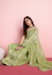 Picture of Fascinating Net Dark Khaki Saree