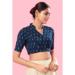 Picture of Comely Cotton Midnight Blue Designer Blouse