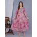 Picture of Fine Cotton Plum Readymade Salwar Kameez