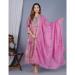 Picture of Fine Cotton Plum Readymade Salwar Kameez