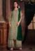 Picture of Grand Net Rosy Brown Straight Cut Salwar Kameez