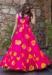 Picture of Shapely Rayon Deep Pink Readymade Gown