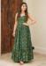 Picture of Charming Rayon Sea Green Readymade Gown