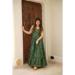 Picture of Charming Rayon Sea Green Readymade Gown