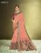 Picture of Shapely Satin & Silk Dark Salmon Saree