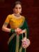 Picture of Beautiful Silk Dark Green Saree