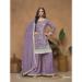 Picture of Splendid Chiffon Dim Gray Straight Cut Salwar Kameez