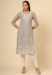 Picture of Classy Georgette Rosy Brown Kurtis & Tunic