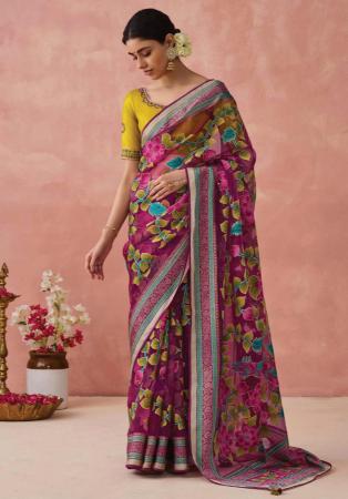 Picture of Delightful Brasso Brown Saree