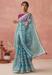 Picture of Bewitching Brasso Teal Saree