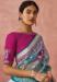 Picture of Bewitching Brasso Teal Saree