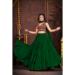 Picture of Appealing Crepe Dark Green Lehenga Choli