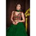 Picture of Appealing Crepe Dark Green Lehenga Choli