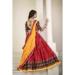 Picture of Sightly Cotton & Georgette Crimson Lehenga Choli