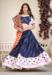 Picture of Cotton & Georgette Dark Slate Blue Lehenga Choli