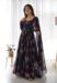 Picture of Statuesque Georgette Black Readymade Gown