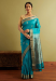 Picture of Sightly Silk Dark Cyan Saree