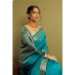 Picture of Sightly Silk Dark Cyan Saree