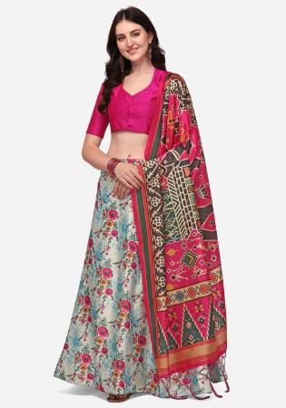 Picture of Wonderful Silk Hot Pink Lehenga Choli