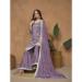 Picture of Splendid Chiffon Aqua Straight Cut Salwar Kameez