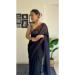 Picture of Lovely Georgette Black Saree