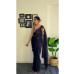 Picture of Lovely Georgette Black Saree