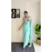 Picture of Wonderful Georgette Sky Blue Saree