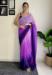 Picture of Lovely Georgette Plum Saree