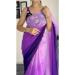 Picture of Lovely Georgette Plum Saree