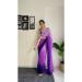 Picture of Lovely Georgette Plum Saree