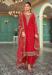 Picture of Taking Georgette Crimson Straight Cut Salwar Kameez