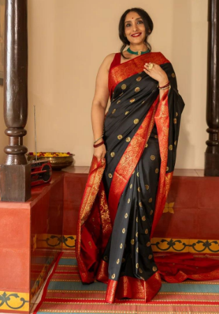 Picture of Splendid Silk Black Saree