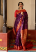 Picture of Good Looking Silk Purple Saree