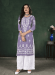 Picture of Beautiful Chiffon Light Slate Grey Kurtis & Tunic