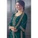 Picture of Marvelous Silk Sea Green Straight Cut Salwar Kameez