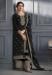 Picture of Admirable Silk Black Straight Cut Salwar Kameez