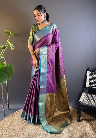 Picture of Appealing Silk Purple Saree