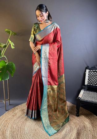 Picture of Exquisite Silk Maroon Saree