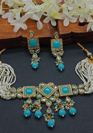 Picture of Wonderful Dark Sea Green Necklace Set