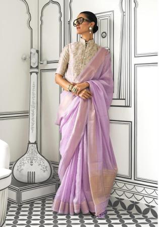 Picture of Classy Chiffon Orchid Saree