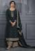 Picture of Silk Dark Slate Grey Straight Cut Salwar Kameez