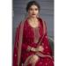 Picture of Resplendent Silk Maroon Straight Cut Salwar Kameez