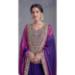 Picture of Chiffon & Silk Purple Readymade Salwar Kameez