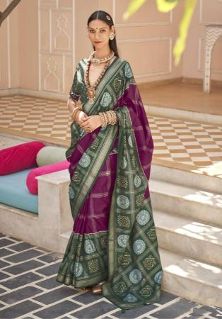 Picture of Enticing Silk Brown Saree