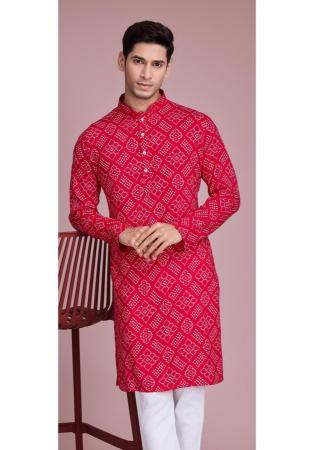 Picture of Well Formed Rayon Light Coral Kurtas