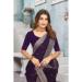 Picture of Gorgeous Georgette Purple Saree