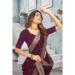 Picture of Splendid Georgette Brown Saree