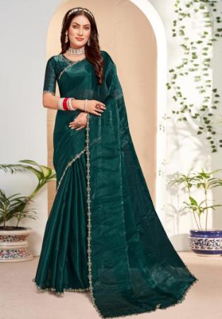 Picture of Pleasing Silk Dark Slate Grey Saree