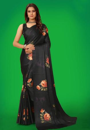 Picture of Statuesque Silk Black Saree